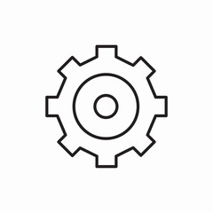 Basic Settings Gear Configuration System icon vector sign