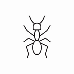 Ant Insect Colony Worker icon vector sign