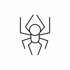 Naklejka premium Spider Arachnid Web Nature icon vector sign