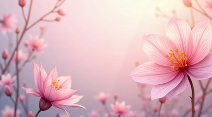 abstract flower Background for greeting card