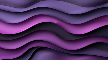 Obraz premium Abstract purple and black wavy layered pattern for modern background design