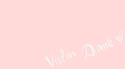 thank you handwritten on pastel background. illustration banner.