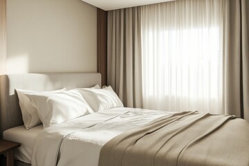 Stylish contemporary guest bedroom designed for ultimate comfort and sophistication showcasing modern decor elements