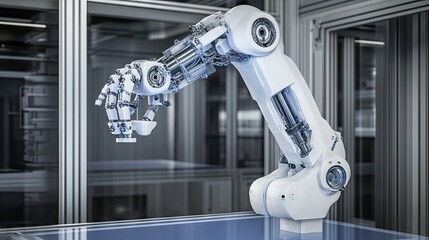 A robotic arm designed for industrial automation and precision tasks.