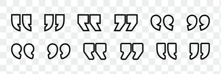 Quote icon vector illustration. Quotation mark sign and symbol. Quotation icon. 