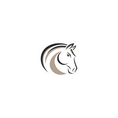 Horse Head Logo Design vector