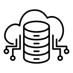 Cloud Database Icon