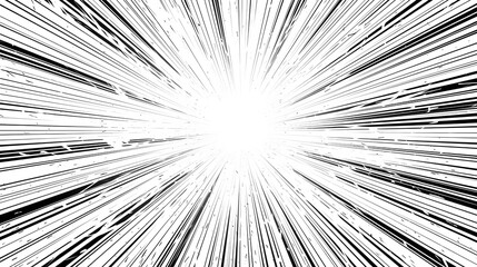 Manga style dynamic action background with speed lines, ideal for comics and anime action scenes