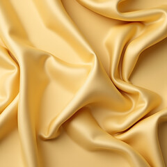 Obraz premium Close-up texture of natural gold silk. Light Golden fabric smooth texture surface background. Smooth elegant gold silk in Sepia toned. Texture, background