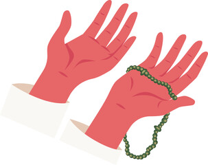 hand islamic praying