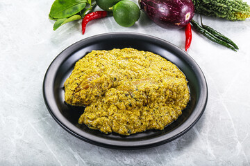 Indian cuisine - pork masala sauce