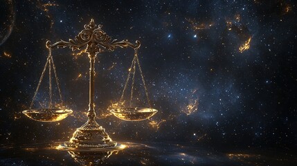 Cosmic Balance: Scales in Space