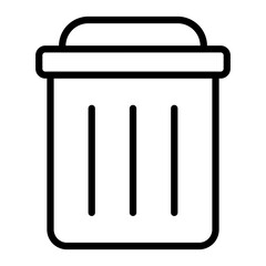 Delete Vector Line Icon Design