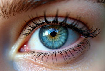 Fototapeta premium Detailed eye close-up photograph