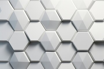 Fototapeta premium Futuristic white abstract geometric pattern background wallpaper decoration texture