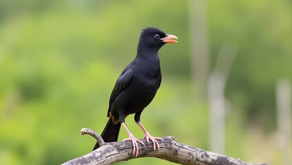 Seychelles bulbul (Hypsipetes crassirostris), often known as black bulbul or thick-billed bulbul, is an endemic bird species in the Seychelles.