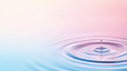Serene soft water ripples in a dreamy pink and blue pastel gradient, creating a tranquil and soothing atmosphere.