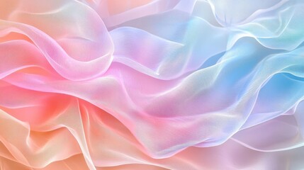 Obraz premium Overlapping Geometric Shapes in Pastel Tones