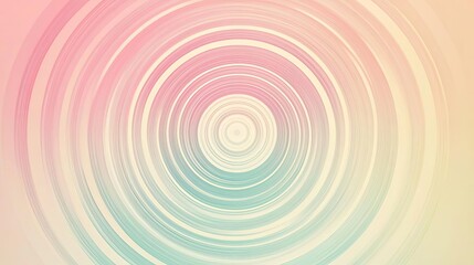 Fototapeta premium Concentric Circles Minimalist Poster