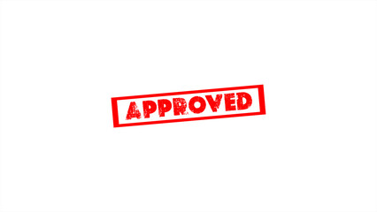 approved stamp on white background. approved stamp sign. red stamp with the words approved.
