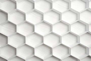 Fototapeta premium Futuristic white wood textured abstract geometric pattern background wallpaper decoration texture