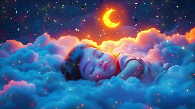 Baby sleep in the sky