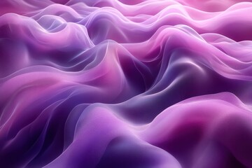 Fototapeta premium Soft flowing textures in shades of purple create a dreamy, ethereal landscape