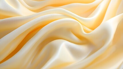 Obraz premium A smooth pastel yellow background with a subtle, warm gradient toward white