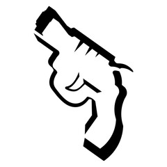  fire gun vector illustration