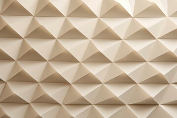 Obraz premium Beige triangular facet texture