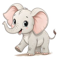 Obraz premium a cute little elephant