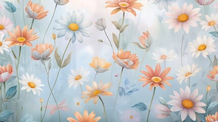 soft floral background