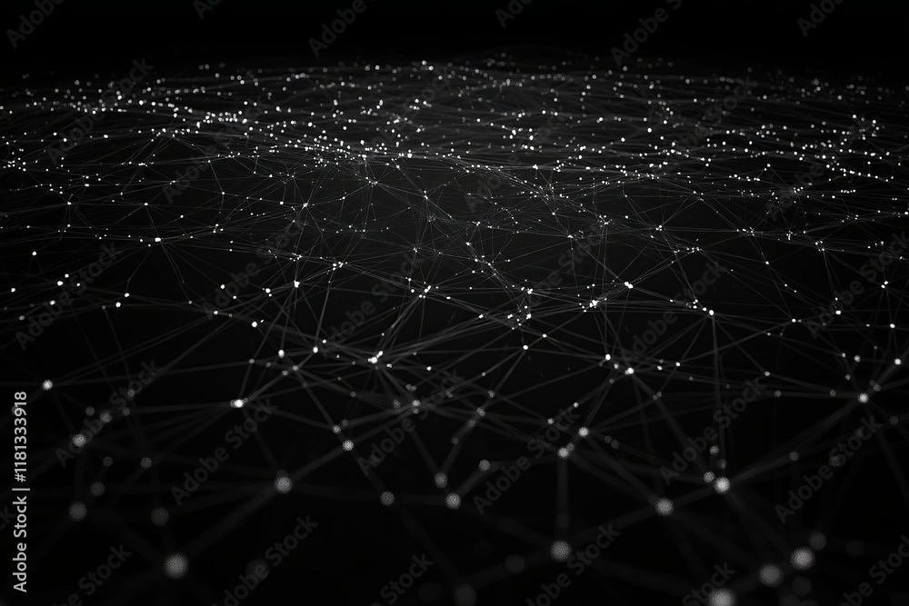 Poster A fractal constellation that forms endlessly looping geometric star patterns