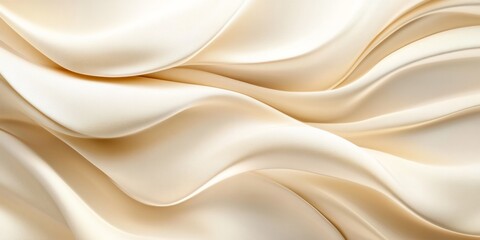 Obraz premium Abstract background with soft golden tones, smooth curves, and wavy lines