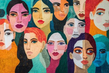 people face watercolor background