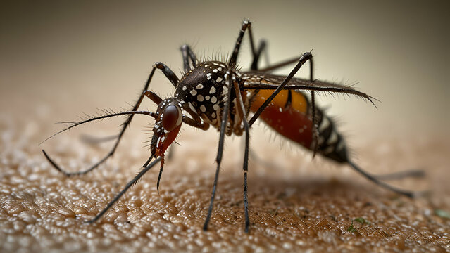 Closeup of a Mosquito Bite on Skin Highlighting Redness Swelling and Irritation from Insect Stings