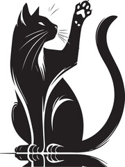 Elegant Cat Silhouette Vector Design