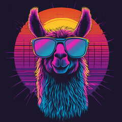 Animal with glasses illustration