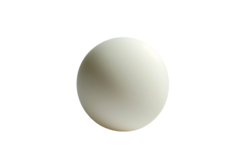 Professional-Grade White Ping Pong Ball Isolated on Transparent Background