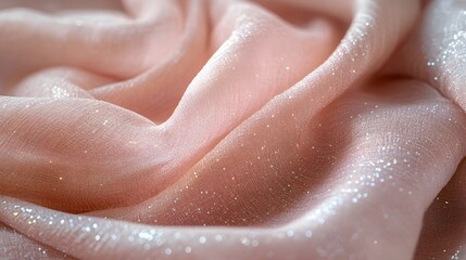 Fototapeta premium A texture of high-end silk in a subtle pastel pink with a delicate shimmer.