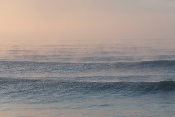 Fototapeta premium Mist over the Atlantic Sea.