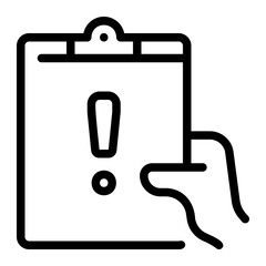 Obraz premium report line icon