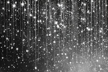 Sparkling Radiance: A Shimmering White and Silver Canvas Adorned with a Festive Spirit