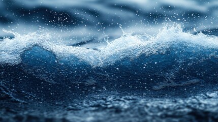 Close-up of ocean waves splashing.