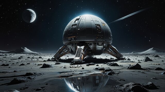spaceship and astronautearth, space, planet, moon, sky, globe, night, star, world, blue, helmet, stars, landscape, illustration, astronomy, cosmos, nature, universe, sun, science, winter, galaxy, vect