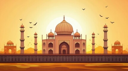 Vector illustration of 15th August India Happy Independence Day