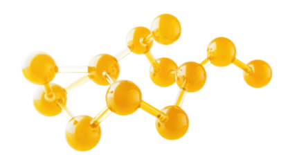Molecular and DNA model transparent background
