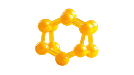 Molecular and DNA model transparent background