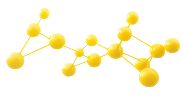 Molecular and DNA model transparent background