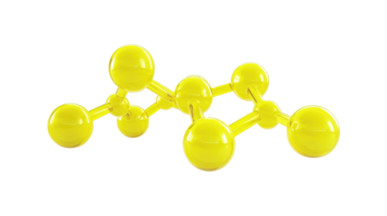 Molecular and DNA model transparent background